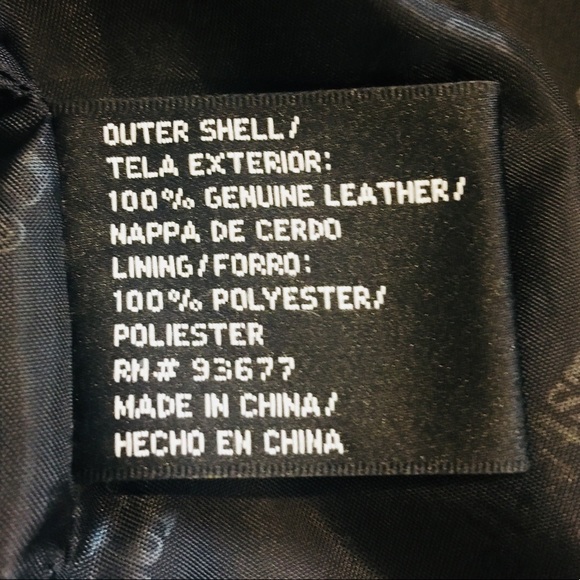 100% Genuine Leather Black Moto Jacket - NWOT - Picture 8 of 8